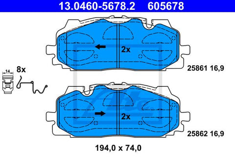 BALATAS DELANTERAS 9122 D1894