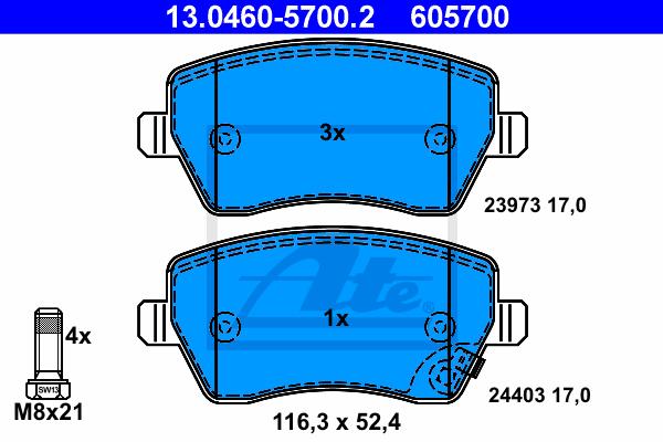 BALATAS DELANTERAS 8691 D1491