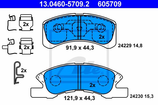 BALATAS DELANTERAS 8956 D1731