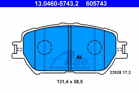 BALATAS DELANTERAS 7787 D908