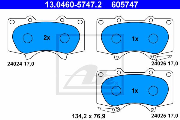 BALATAS DELANTERAS 7877 D976