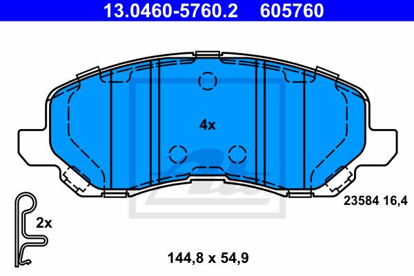 BALATAS DELANTERAS 7741 D866
