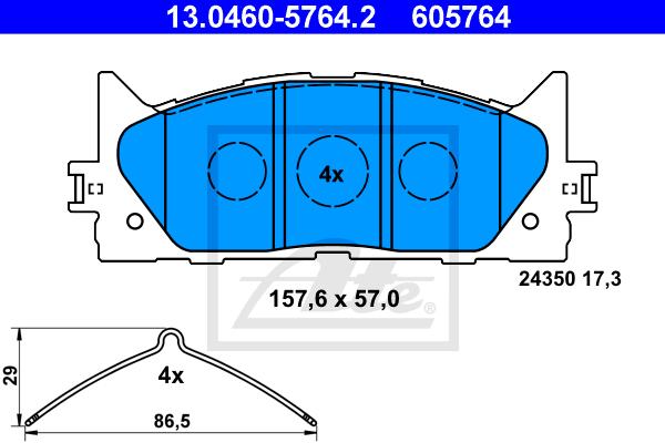 BALATAS DELANTERAS 8831 D1222