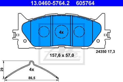 BALATAS DELANTERAS 8831 D1222