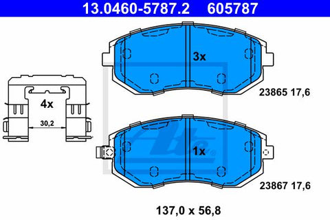 BALATAS DELANTERAS 7880 D929