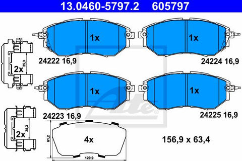 BALATAS DELANTERAS 7983 D1078