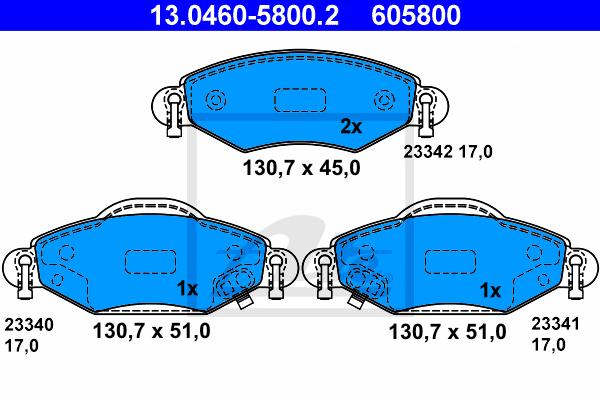 BALATAS DELANTERAS 8674 D1475