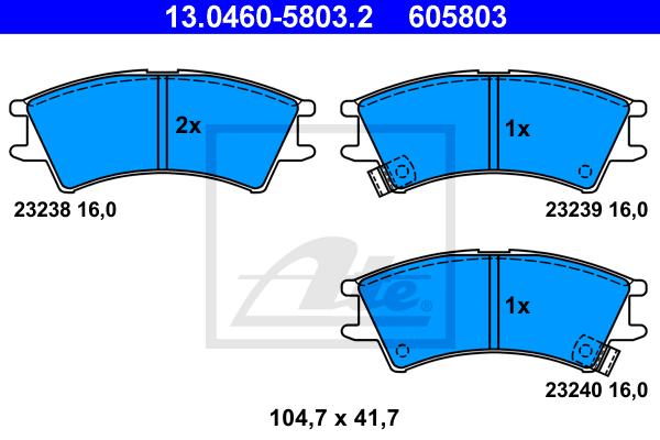 BALATAS DELANTERAS 8258 D1148