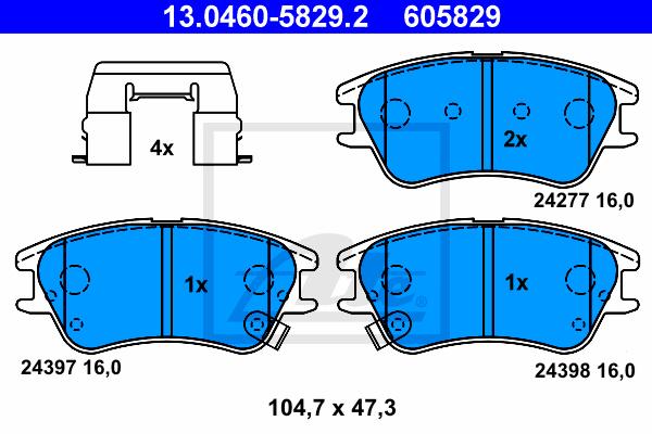 BALATAS DELANTERAS 8253 D1142