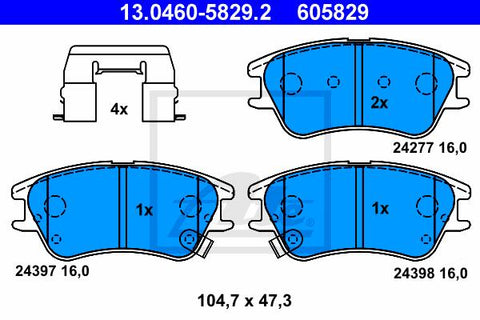 BALATAS DELANTERAS 8253 D1142