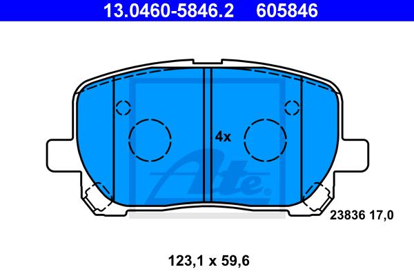 BALATAS DELANTERAS 7824 D923