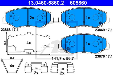 BALATAS DELANTERAS 7795 D914