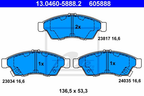 BALATAS DELANTERAS 8315 D1195