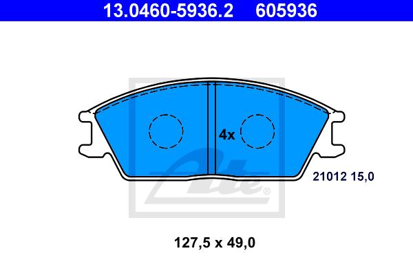 BALATAS DELANTERAS 7293 D440