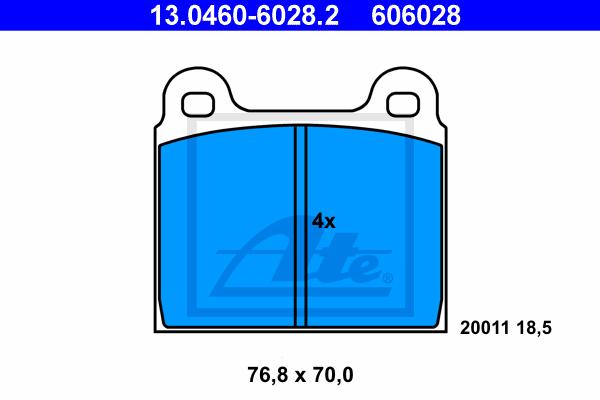 BALATAS DELANTERAS 7021 D45