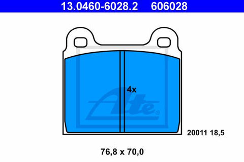 BALATAS DELANTERAS 7021 D45