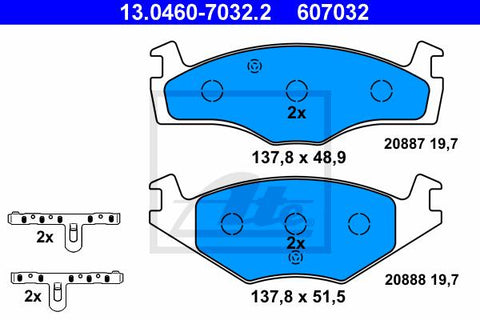BALATAS DELANTERAS 7209 D280A