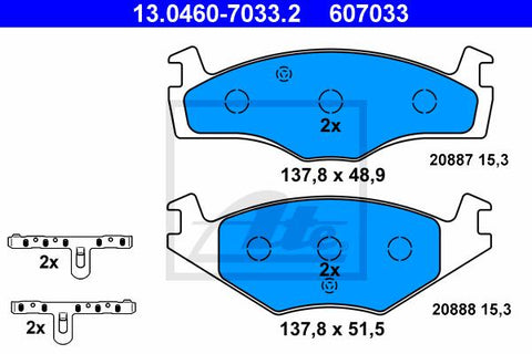 BALATAS DELANTERAS 7183 D280