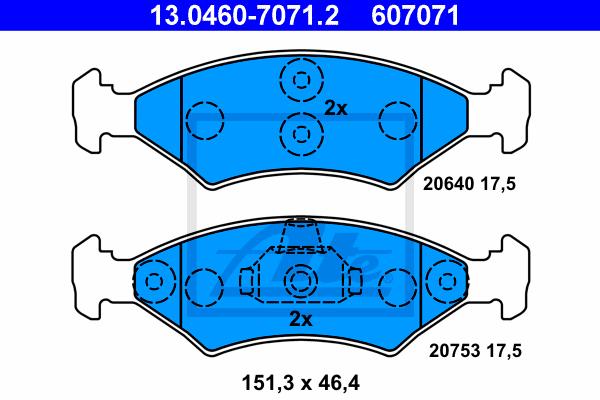 BALATAS DELANTERAS 7529 D649