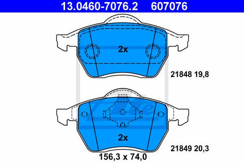 BALATAS DELANTERAS 7434 D555