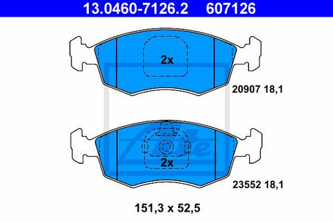 BALATAS DELANTERAS  7201 D298