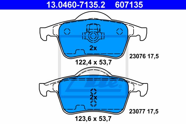 BALATAS TRASERAS 7665 D795
