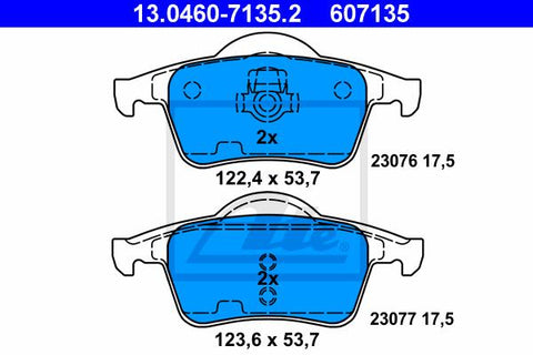 BALATAS TRASERAS 7665 D795