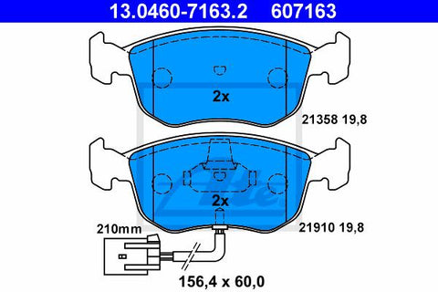 BALATAS DELANTERAS  7630 D762