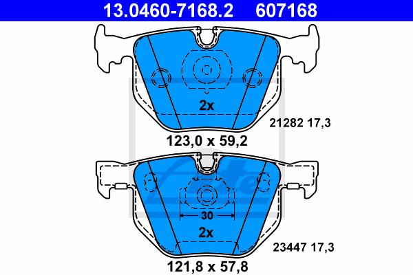 BALATAS TRASERAS 7427 D1042