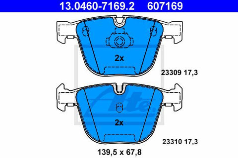 BALATAS TRASERAS 7820 D919