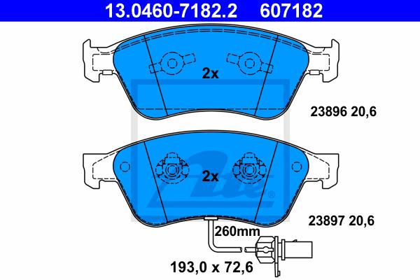 BALATAS DELANTERAS 7928 D1024