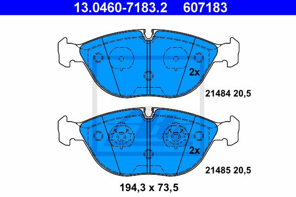 BALATAS DELANTERAS 7561 D682