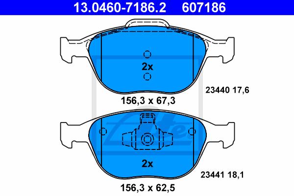 BALATAS DELANTERAS 7871 D970
