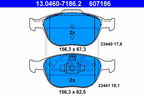 BALATAS DELANTERAS 7871 D970