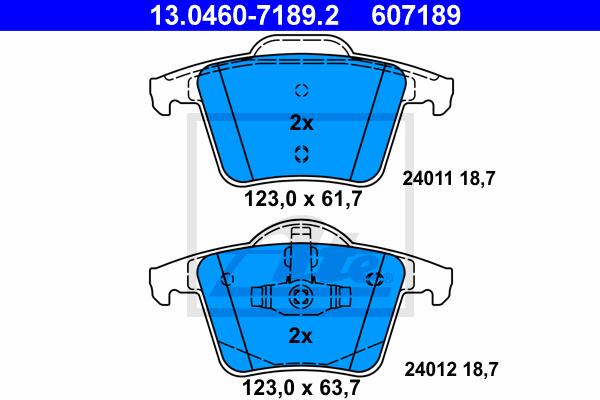 BALATAS TRASERAS 7883 D980