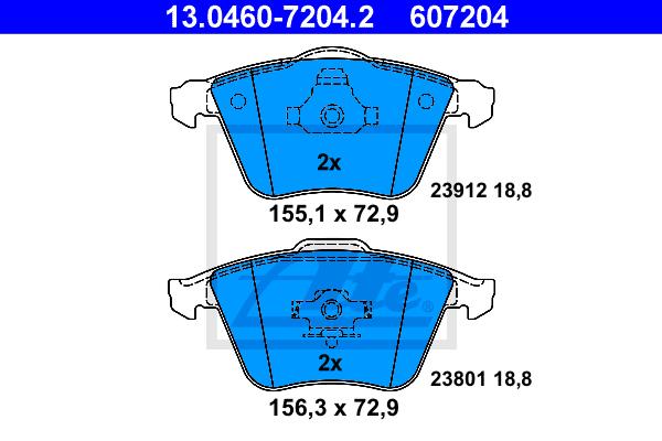 BALATAS DELANTERAS 8220 D915
