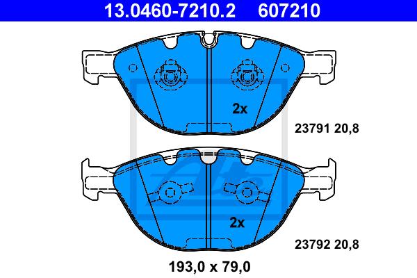 BALATAS DELANTERAS 7821 D1151