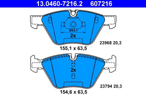 BALATAS DELANTERAS 7967 D1061
