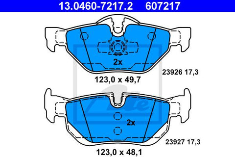 BALATAS TRASERAS 7286 D1171
