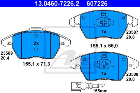 BALATAS DELANTERAS 8212 D1319