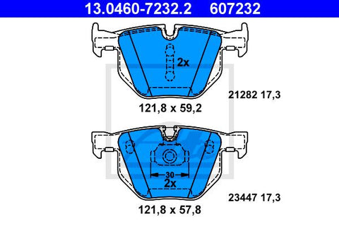 BALATAS TRASERAS 7427 D1042