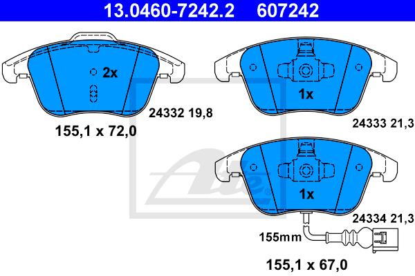 BALATAS DELANTERAS 8486 D1375