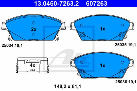 BALATAS DELANTERAS 8667 D1467