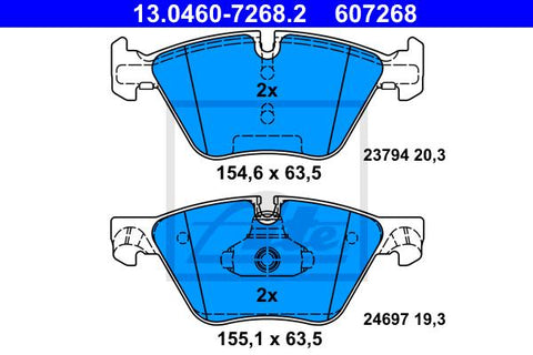 BALATAS DELANTERAS 8705 D1504