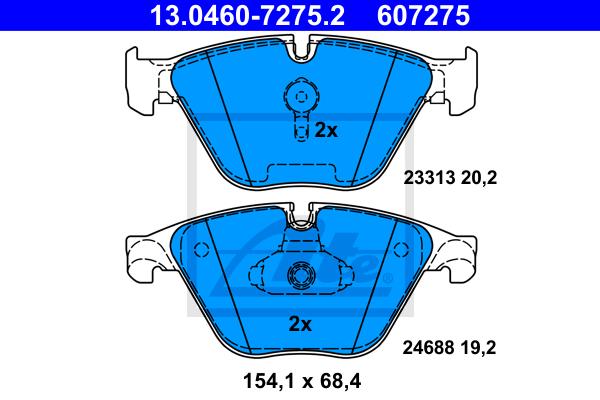 BALATAS DELANTERAS 8706 D1505