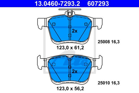 BALATAS TRASERAS 8990 D1761