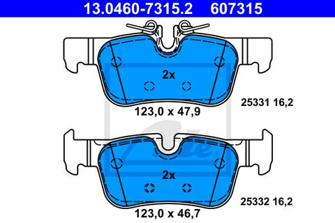 BALATAS TRASERAS 8993 D1762