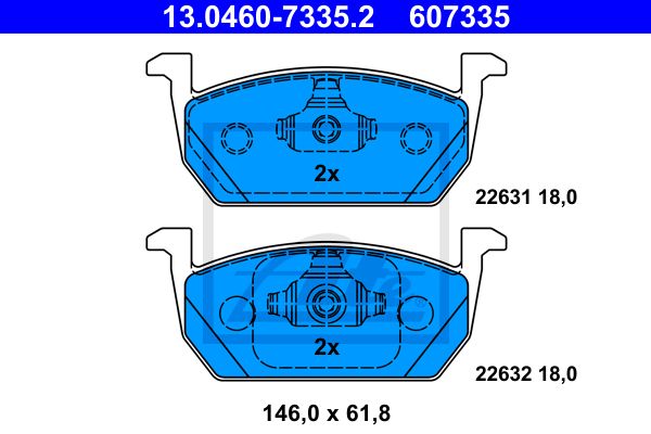 BALATAS DELANTERAS 9485 D2249