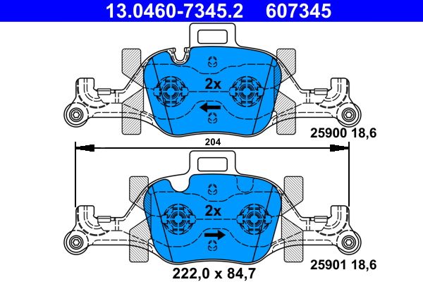 BALATAS DELANTERAS 9293 D2060