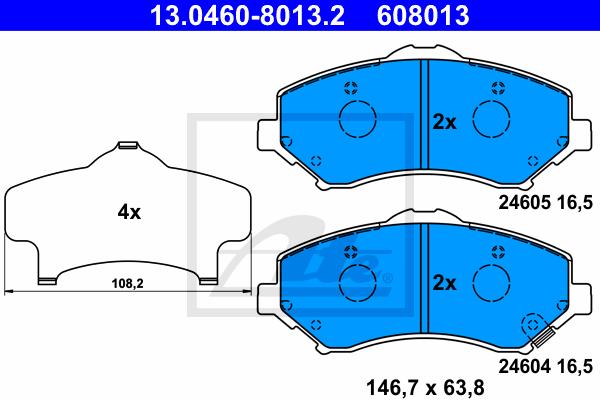 BALATAS DELANTERAS 8439 D1327